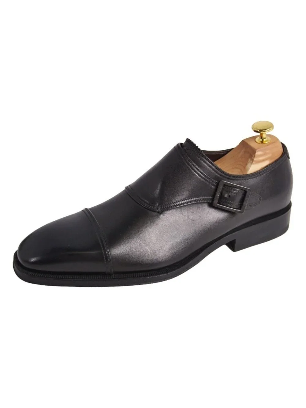 Gucci Leather Shoes Single Monk Strap Business